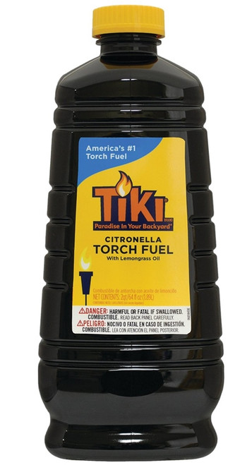 Tiki Citronella Torch Fuel W/Lemongrass Oil, 128oz. Bottle