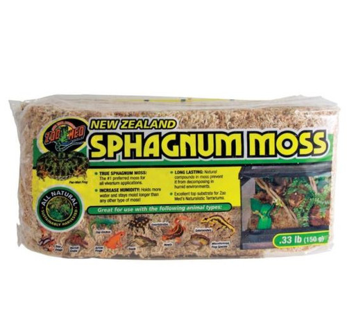 Zoo Med New Zealand Sphagnum Moss, .33 Lb