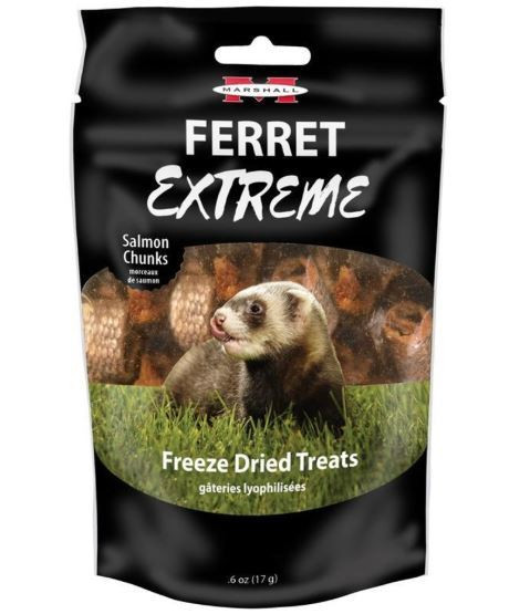 Marshall Ferret Extreme Freeze Dried Salmon Chunks, .6 oz. Bag