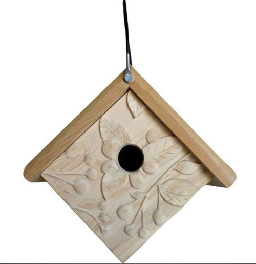 Welliver Outdoors Carved Acorn Wren House