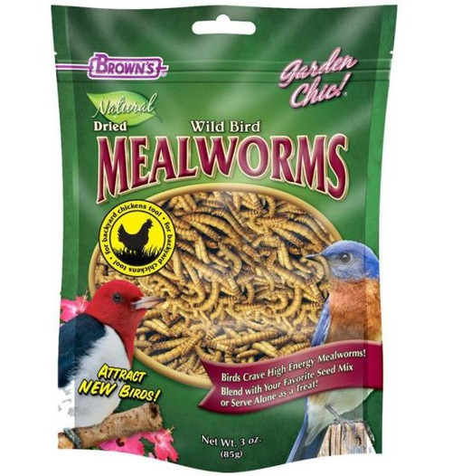Brown's Garden Chic Dried Mealworms Pouch