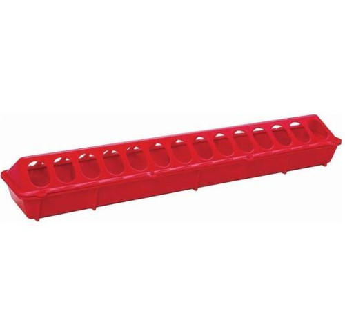 Little Giant Flip-Top Feeder For Poultry, 20", Red