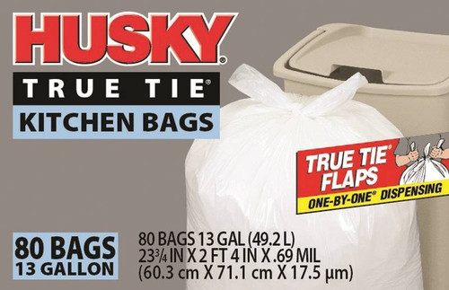 Husky 1mil Outdoor and Yard Trash Drawstring Bags