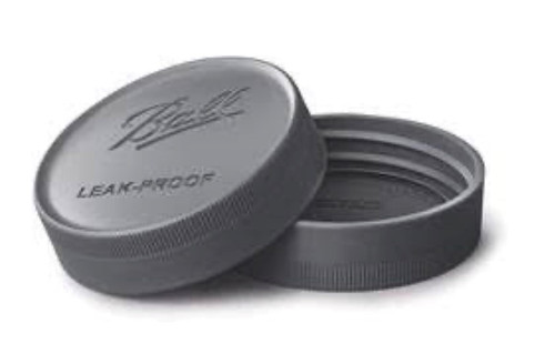 Ball Regular Mouth Plastic Reusable Storage Caps, 6 Pack