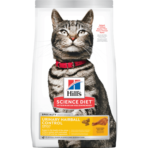 Hill S Science Diet Adult Urinary Hairball Control Dry Cat Food Countrymax