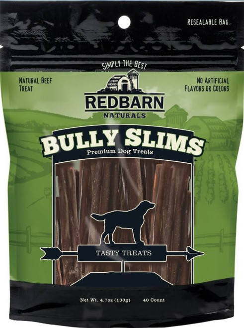 Redbarn Bully Beef Esophagus Junior Sticks Dog Treats, 40 Count