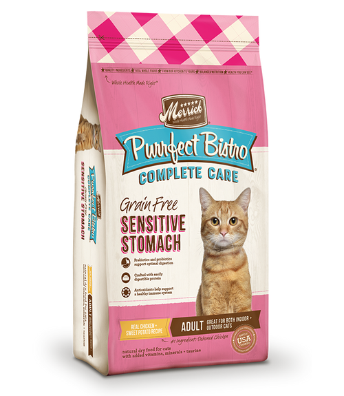 Merrick Purrfect Bistro Complete Care Grain- Free Sensitive Stomach Recipe Dry Cat Food