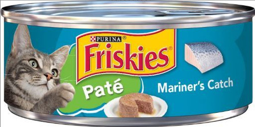 Purina Friskies Pate Mariner's Catch Canned Cat Food, 5.5 Oz.