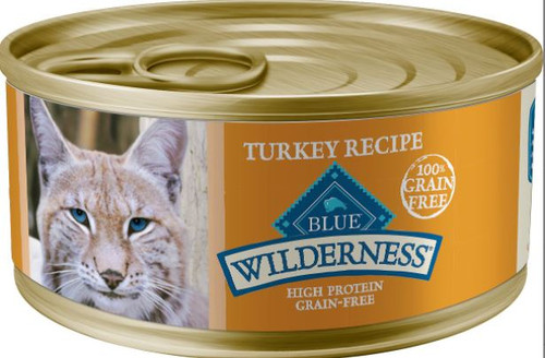 Blue Buffalo Wilderness Grain Free Turkey Canned Cat Food, 3 Oz.