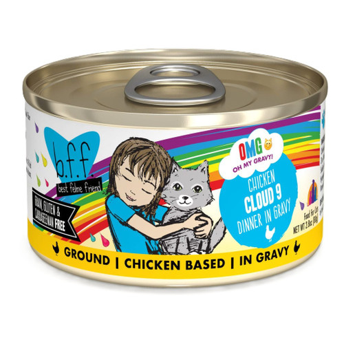 Weruva BFF OMG Cloud 9 Chicken Canned Cat Food, 2.8 Oz.