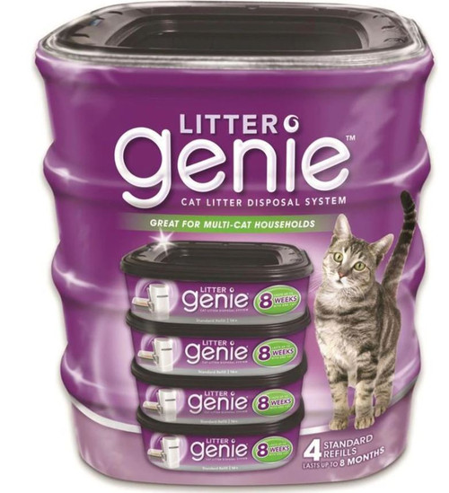 Litter Genie Plus Disposal System Refills, 4 Pack