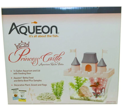 Aqueon Princess Castle Betta Aquarium Kit, .5 Gal.