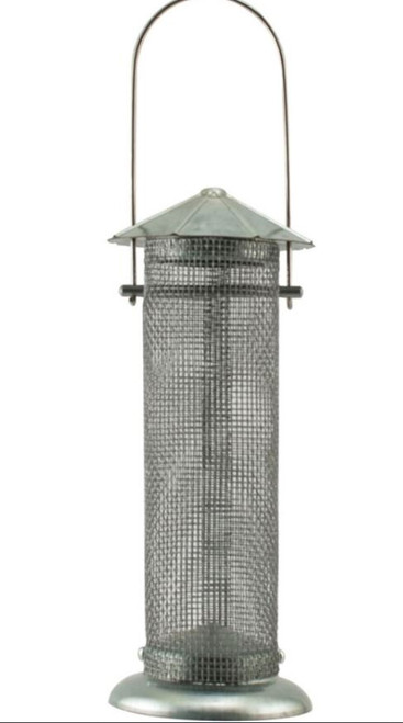 Audubon Rustic Farmhouse Galvanized Silo Thistle Feeder