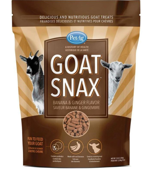 Pet AG Banana/Ginger Goat Snax, 5 Lbs.