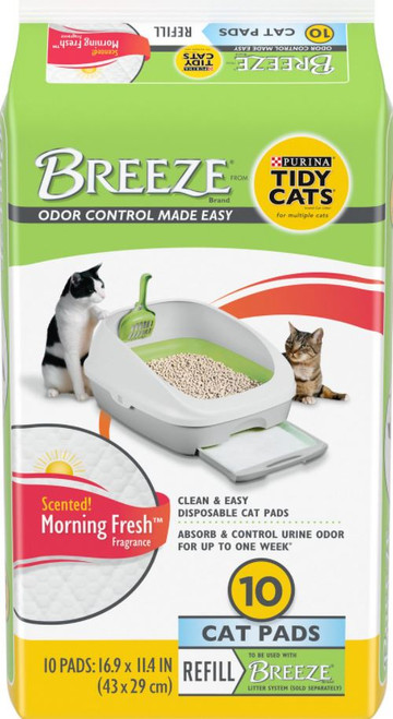 Purina Tidy Cats Breeze Litter System Cat Pad Refills, 10 Pack