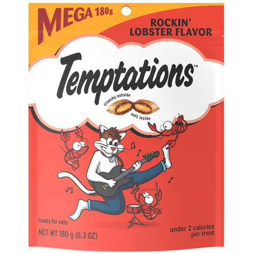 Temptations Rockin' Lobster Flavor Crunchy & Soft Cat Treats, 6.3 oz.