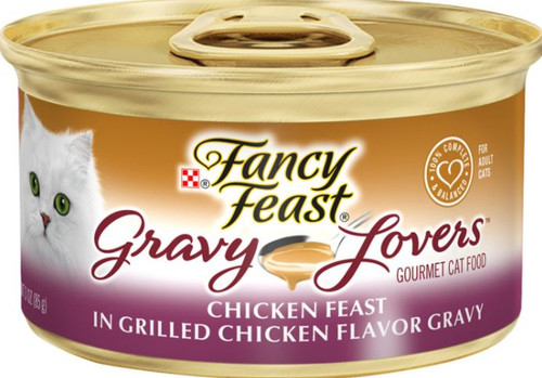 Purina Fancy Feast Gravy Lovers Chicken Feast In Grilled Chicken  Flavor Gravy, 3 Oz.