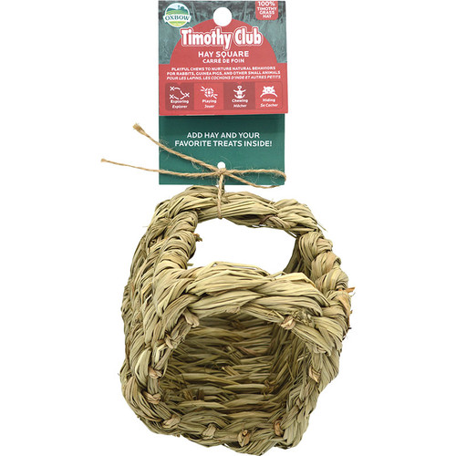 Oxbow Timothy Club Timothy Hay Square Small Animal Treat