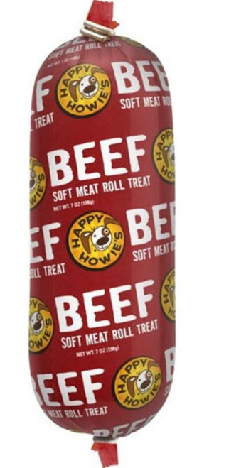Happy Howie's Soft Meat Roll Dog Treat, Beef