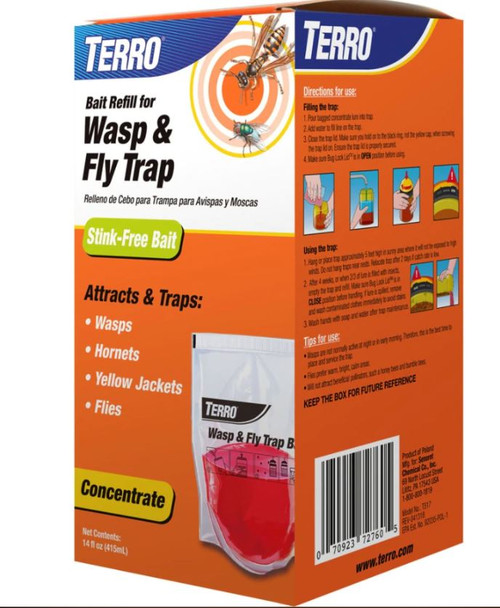 Terro Dual Action Wasp & Fly Trap Refill