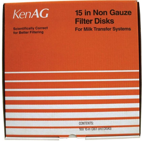 Kenag Non Gauze Disk Milk Filter Disks, 15", 100 Ct.