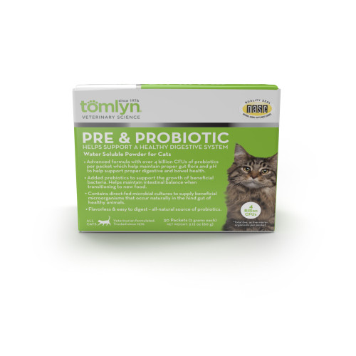 Tomlyn Pre & Probiotic Powder For Cats, 3 GM., 30 Count