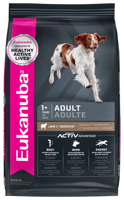 Eukanuba Adult Lamb & Rice Dry Dog Food, 30 Lb. Bag