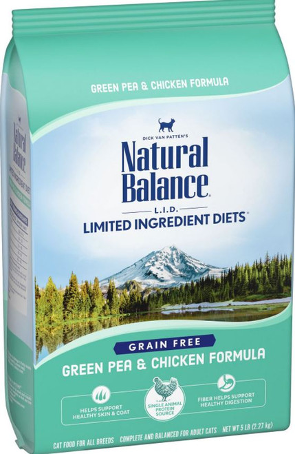 Natural Balance L.I.D. Grain-Free Green Peas & Chicken Dry Cat Food
