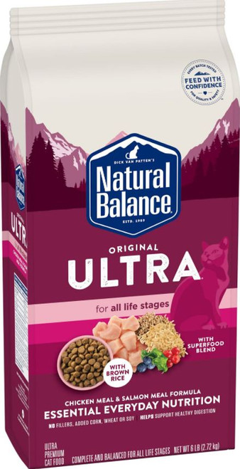 Natural Balance Original Ultra Chicken Meal & Salmon Meal Formula Dry Cat Food