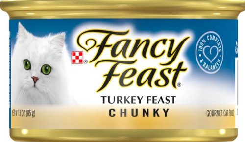 Fancy Feast Chunky Turkey Feast Canned Cat Food, 3oz.