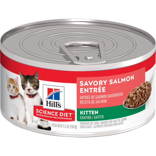 Hill's Science Diet Kitten Savory Salmon Entree Canned Cat Food