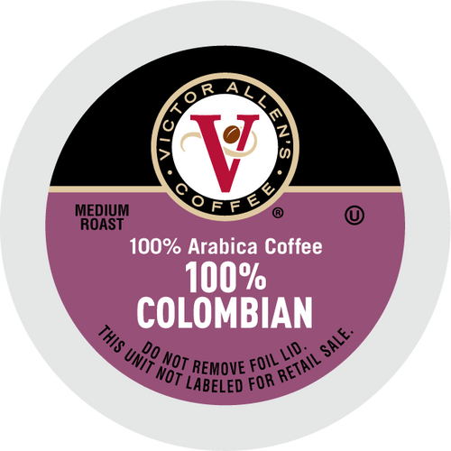 Victor Allen's Coffee Medium Roast 100% Columbian Coffee, 80 Single Serve Pods