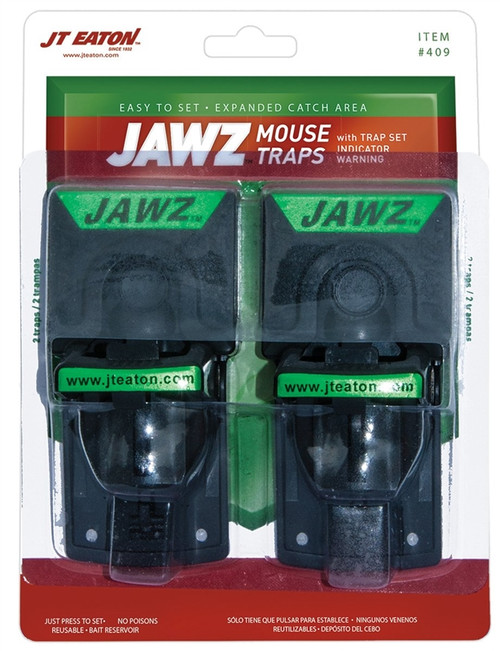 4 Pack - Includes 4 JT Eaton Jawz Rat and Chipmunk Traps for Use with Solid or Liquid Baits