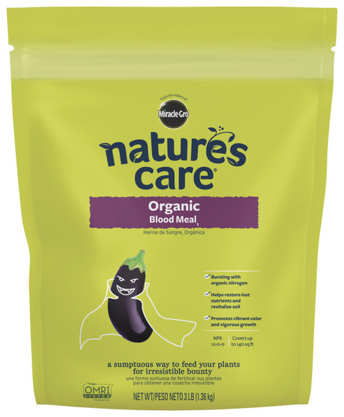 Miracle-Gro Nature's Care Organic Blood Meal Powder, 3lbs.