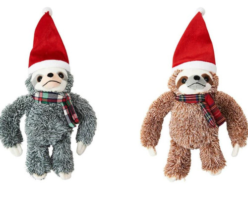 Spot Holiday Christmas Sloths Dog Toy, Assorted, 12"