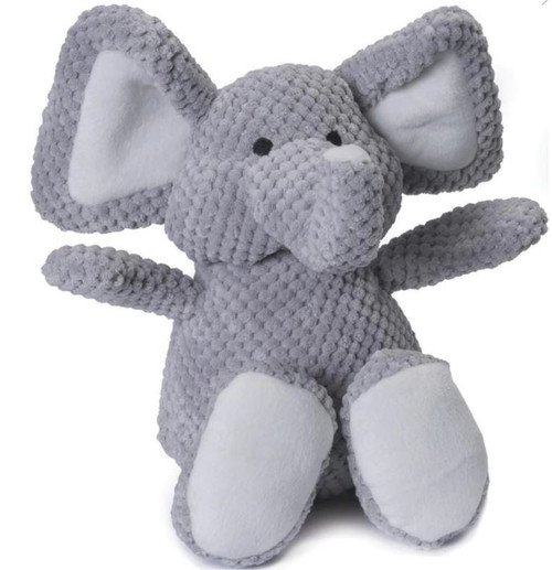 HEAR DOGGY!® Flattie Elephant with Chew Guard Technology™ and Silent Squeak  Technology™ Plush Dog Toy 