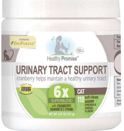 Four Paws Healthy Promise Urinary Support Chews for Cats, 110 Ct.