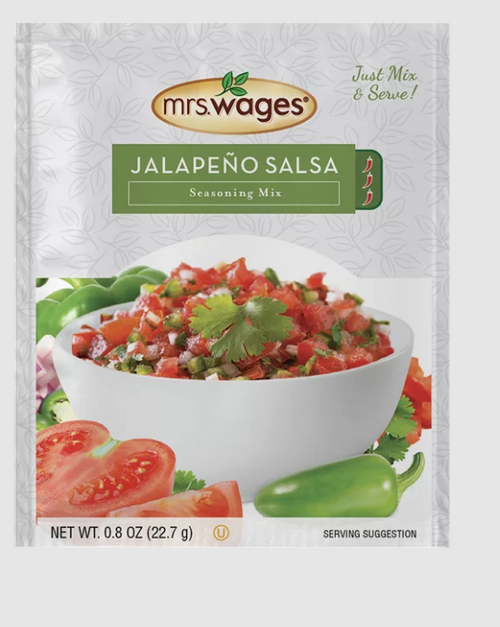 Mrs. Wages Jalapeno Salsa Seasoning Mix, 0.8oz