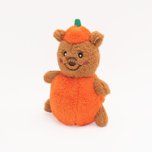 Zippy Paws Halloween Pumpkin Bear Cheeky Chumz Dog Toy