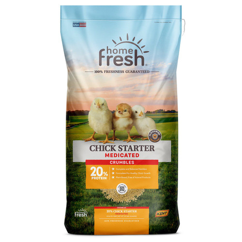 Blue Seal Home Fresh Chick Starter Crumble Medicated Feed 25lbs