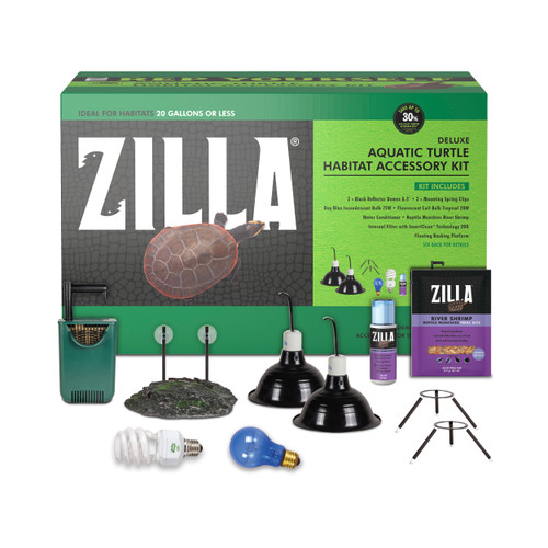 ZEAL　ズイ―ル WATER SNAKE typeⅡ 3個セット Zilla Aquatic Turtle Habitat Accessory Kit