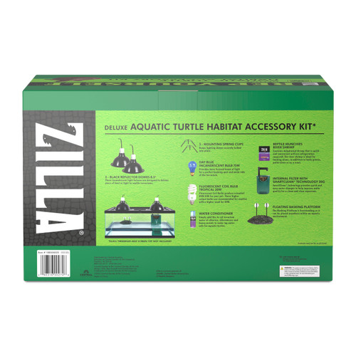 Zilla Aquatic Turtle Habitat Accessory Kit