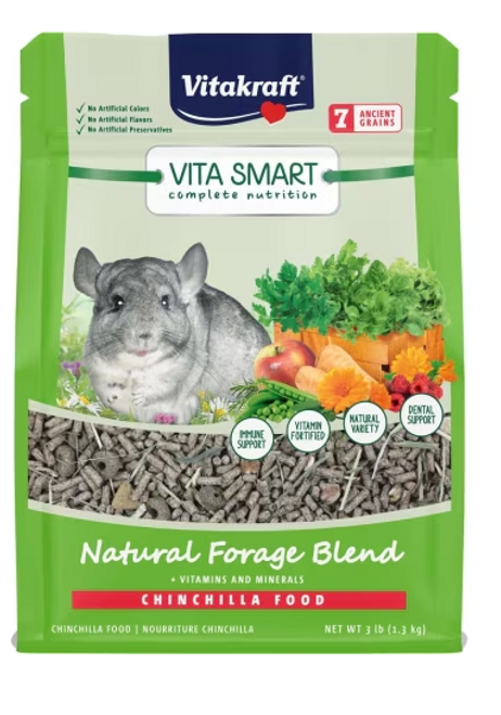 Vitakraft Smart Forage Blend for Chinchilla, 3lb