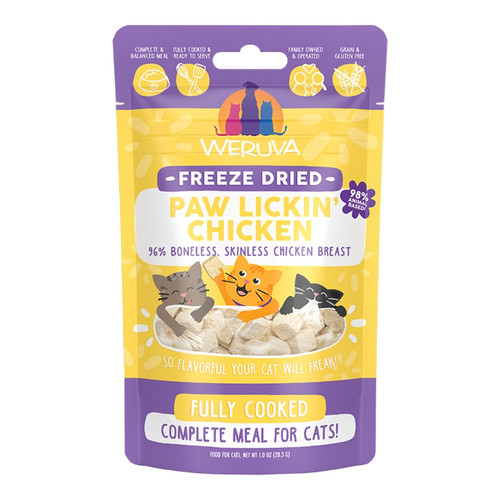 Weruva Cat Freeze-Dried Paw Lickin’ Chicken Treats