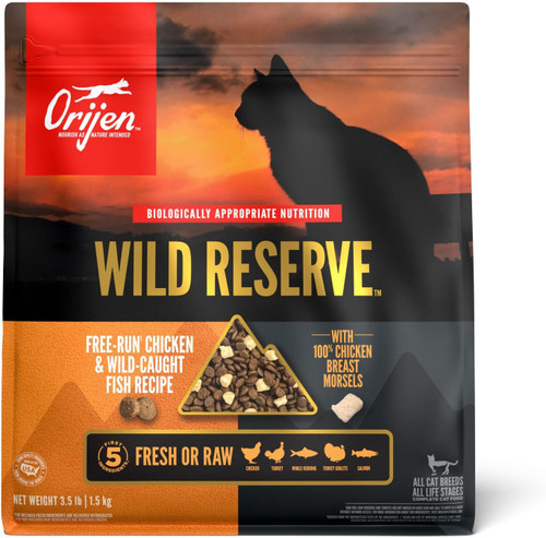 ORIJEN Wild Reserve Dry Cat Food, Free-Run Chicken & Wild-Caught Fish Recipe
