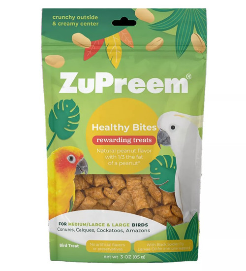 ZuPreem Healthy Bites Treat for Birds, 3oz. ZuPreem Healthy Bites Treat for Birds, 3oz.