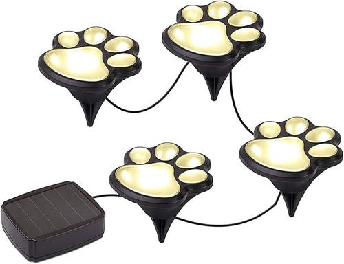 Paw Print Solar Lights