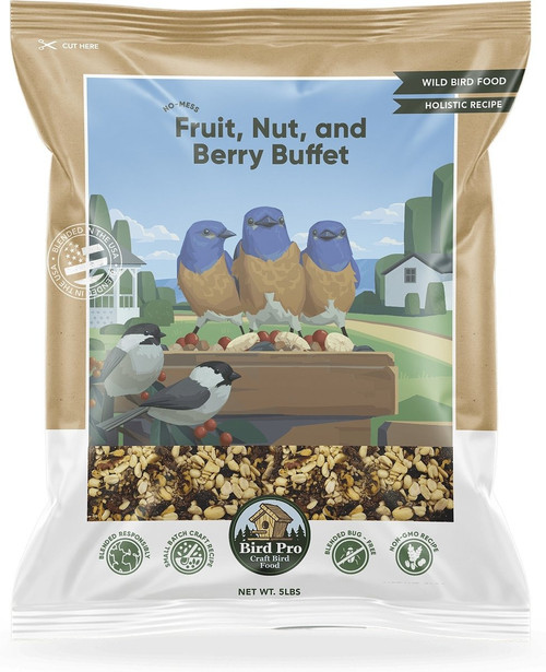 Bird Pro No Mess Fruit, Nut, & Berry Buffet Wild Bird Seed