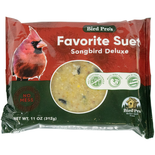 Bird Pro Songbird Deluxe Suet, 11oz Bird Pro Songbird Deluxe Suet, 11oz