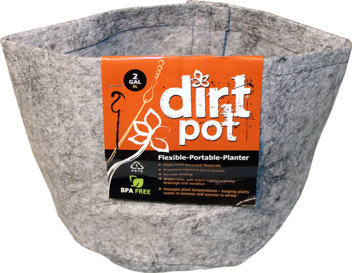 Hydrofarm Dirt Pot Flexible Planter, 2g